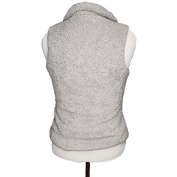 Patagonia Los Gatos Vest Women's Small Gray Full Zip Lined Sherpa Fleece Pockets - Picture 3 of 9